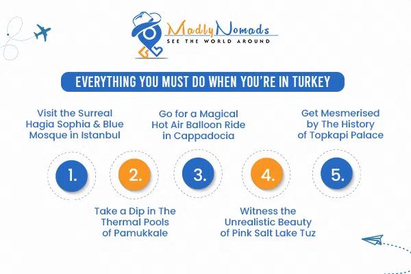 Things to do in the international trip to Turkey